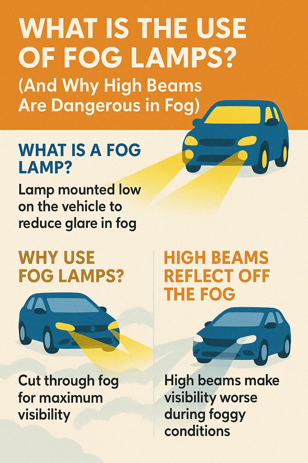 What is the Use of Fog Lamps? (And Why High Beams Are Dangerous in Fog)